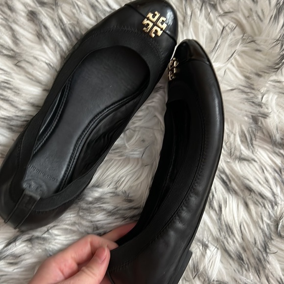 Tory Burch ballet flats 7 1/2 black - Picture 9 of 12
